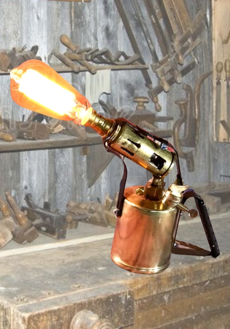Vintage-Blowtorch-Lamp
